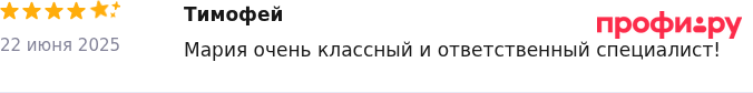 Отзыв клиента на Profi.ru